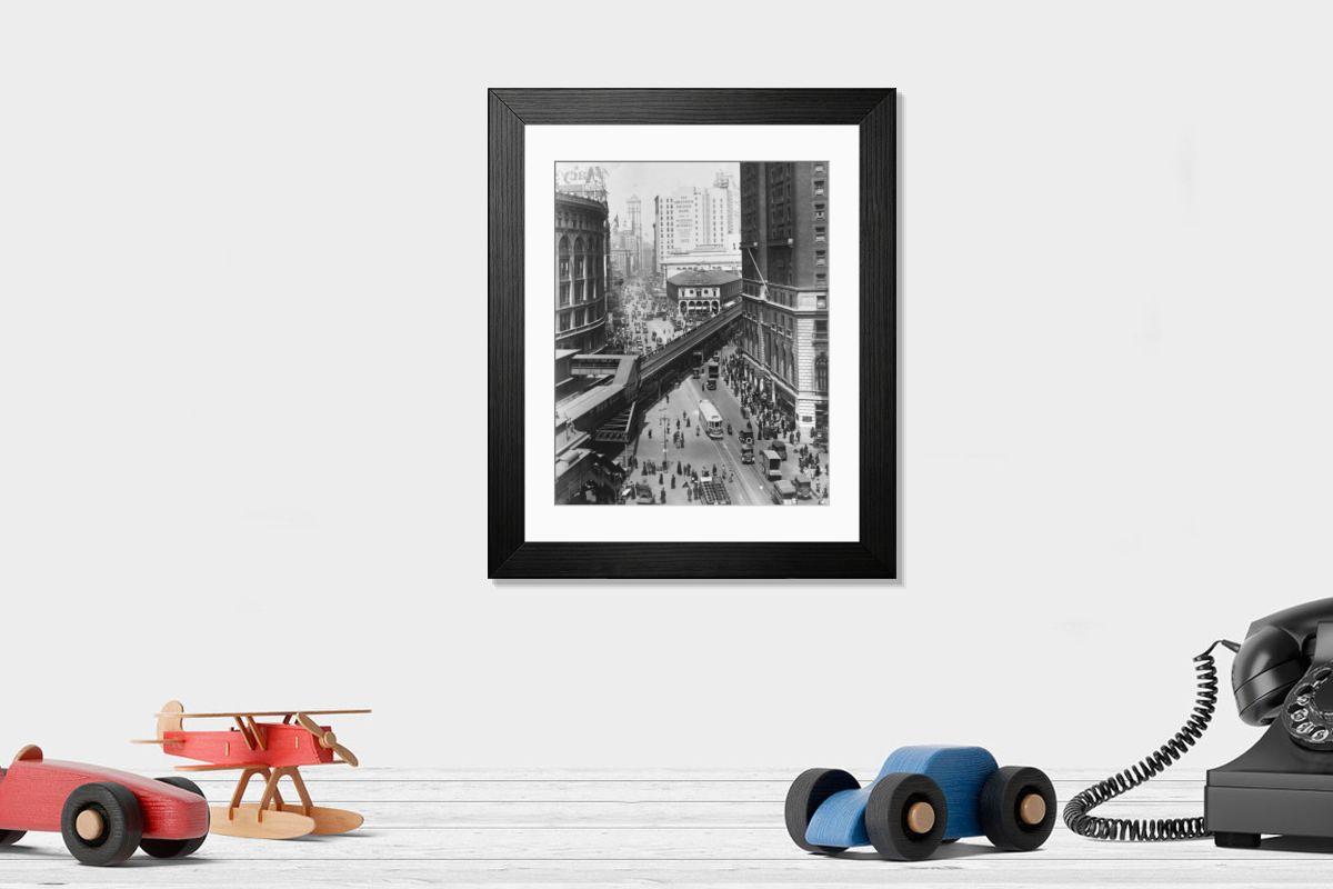 Shown hanging in a room: Modern 14"x12" (36x31cm)
