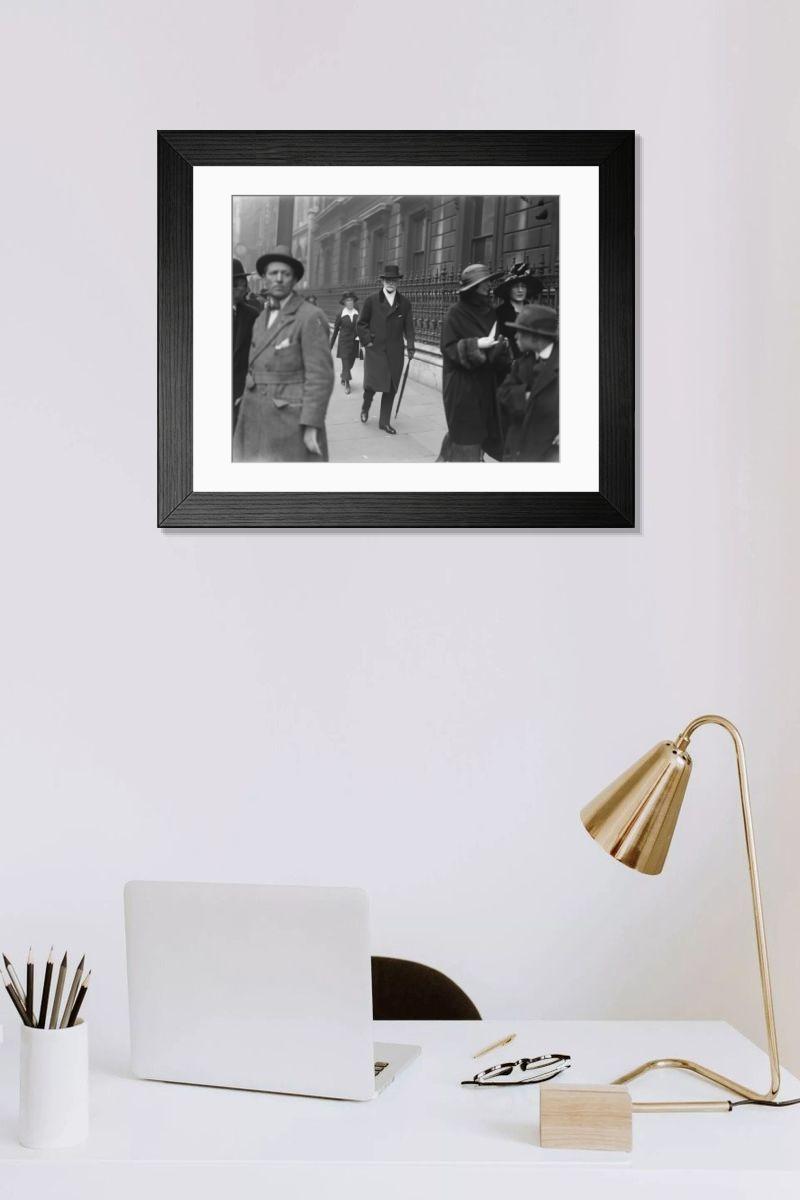 Shown hanging in a room: Modern 14"x12" (36x31cm)