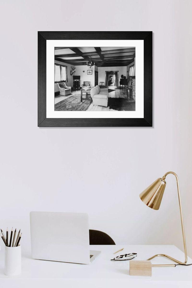 Shown hanging in a room: Modern 14"x12" (36x31cm)