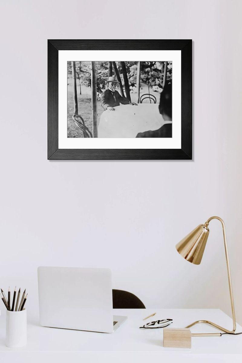 Shown hanging in a room: Modern 14"x12" (36x31cm)