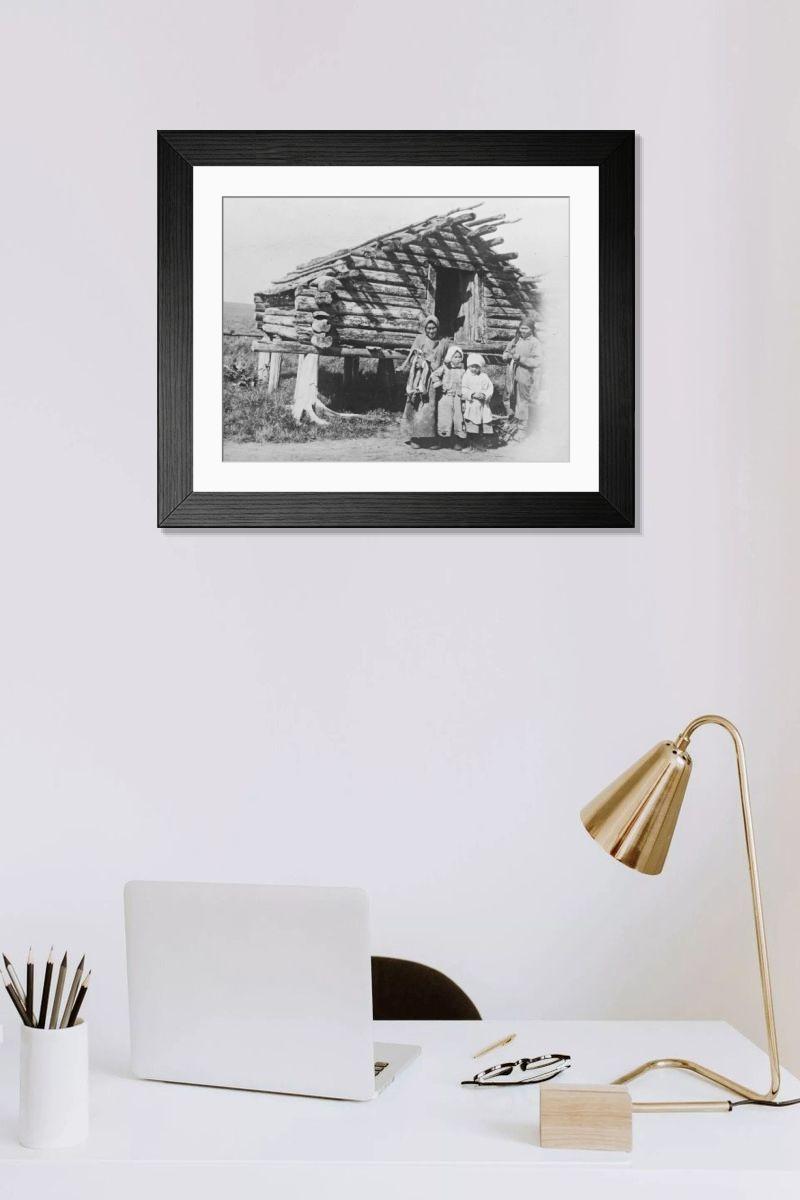 Shown hanging in a room: Modern 14"x12" (36x31cm)