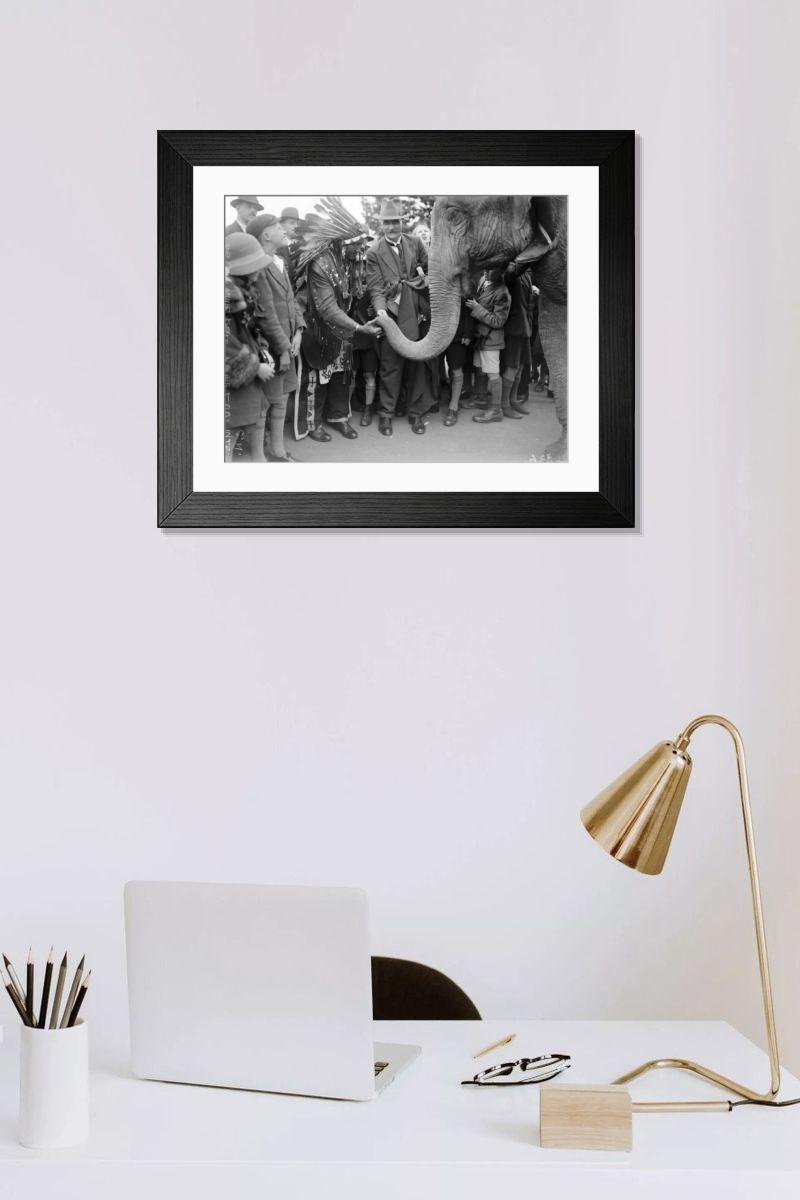 Shown hanging in a room: Modern 14"x12" (36x31cm)
