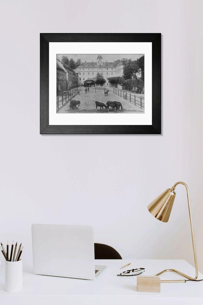 Shown hanging in a room: Modern 14"x12" (36x31cm)