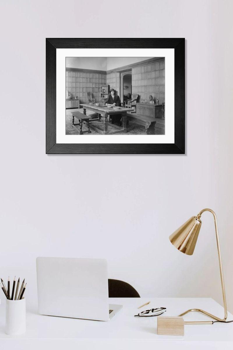 Shown hanging in a room: Modern 14"x12" (36x31cm)