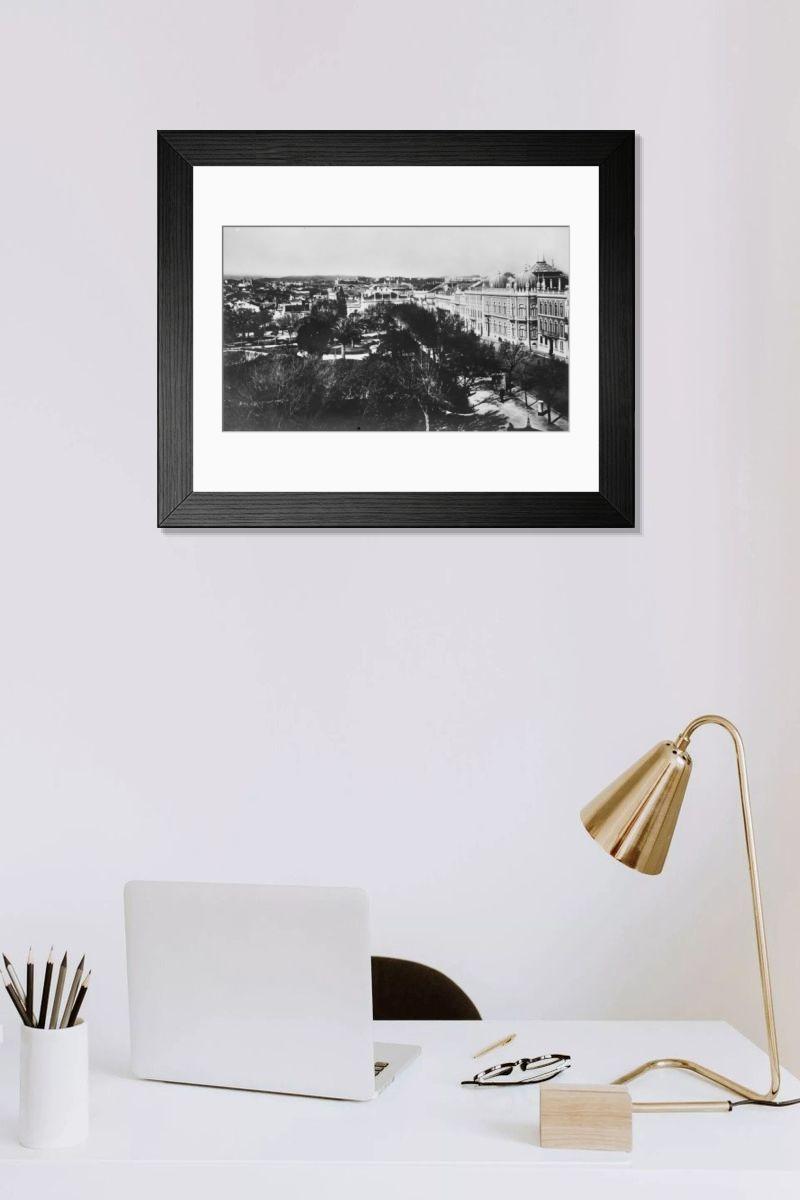 Shown hanging in a room: Modern 14"x12" (36x31cm)