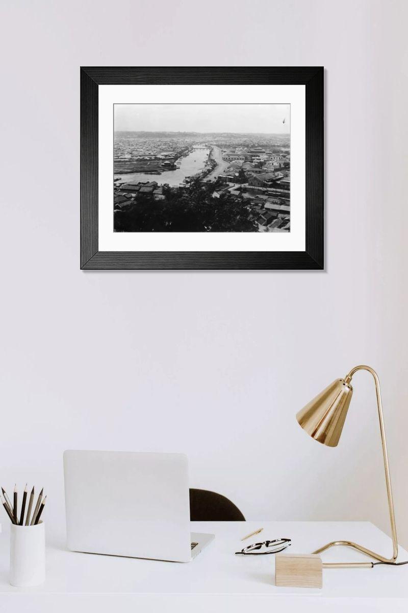 Shown hanging in a room: Modern 14"x12" (36x31cm)