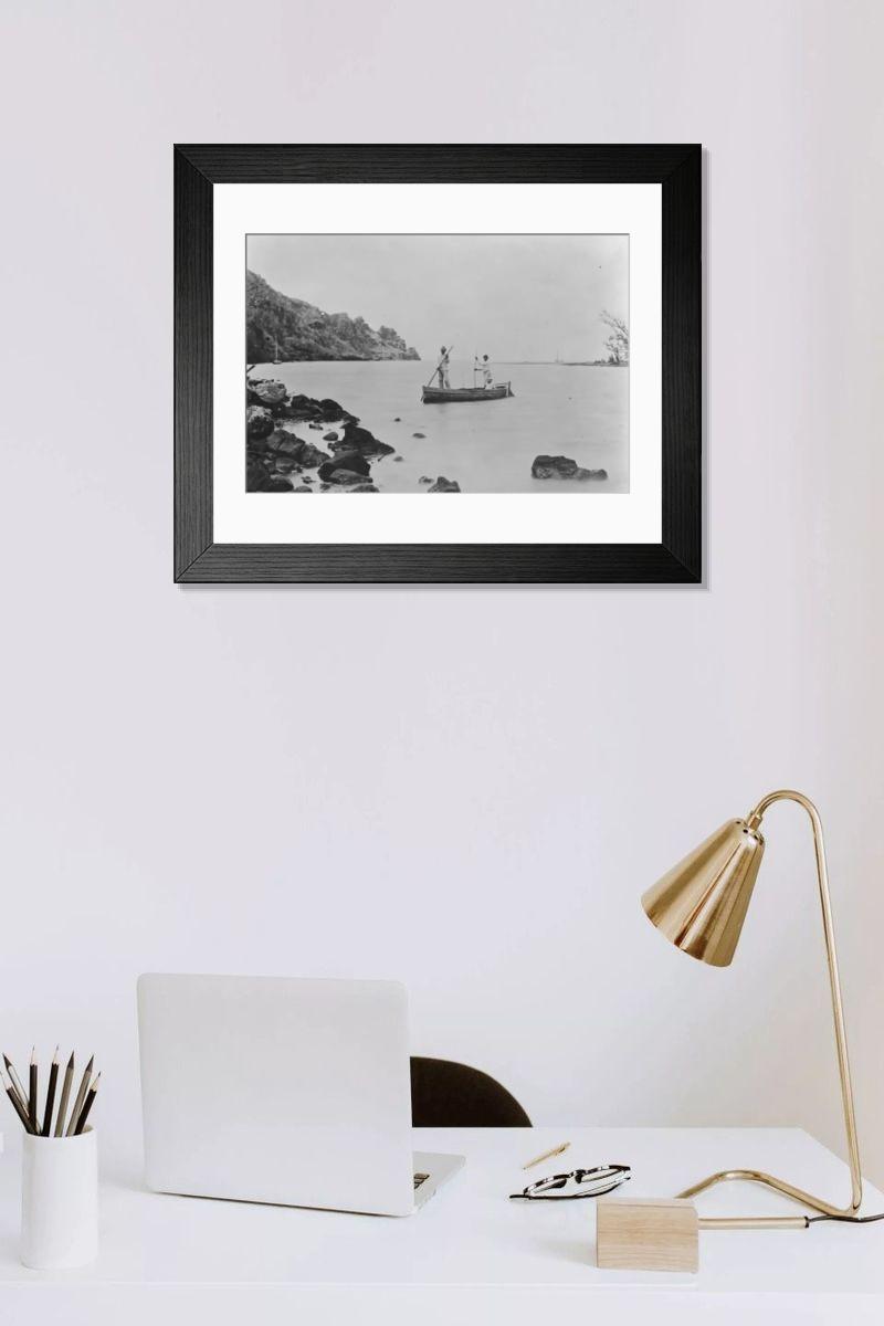 Shown hanging in a room: Modern 14"x12" (36x31cm)