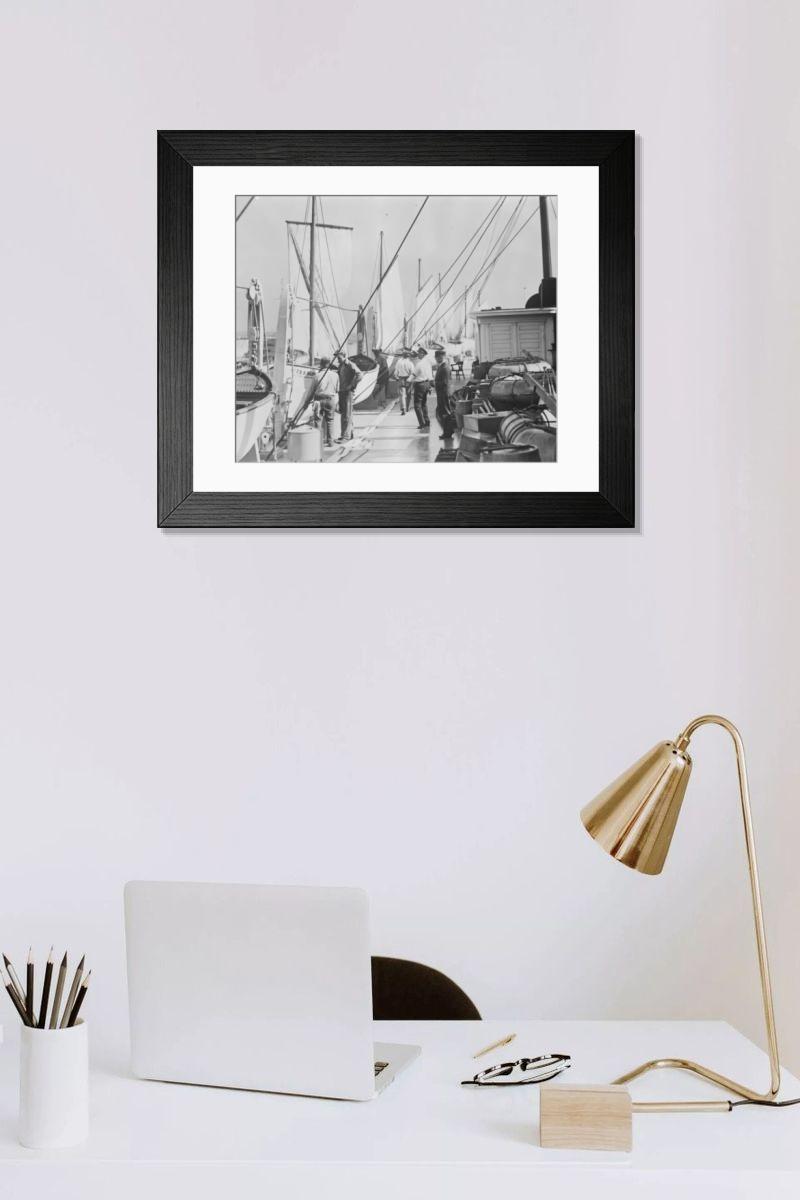 Shown hanging in a room: Modern 14"x12" (36x31cm)