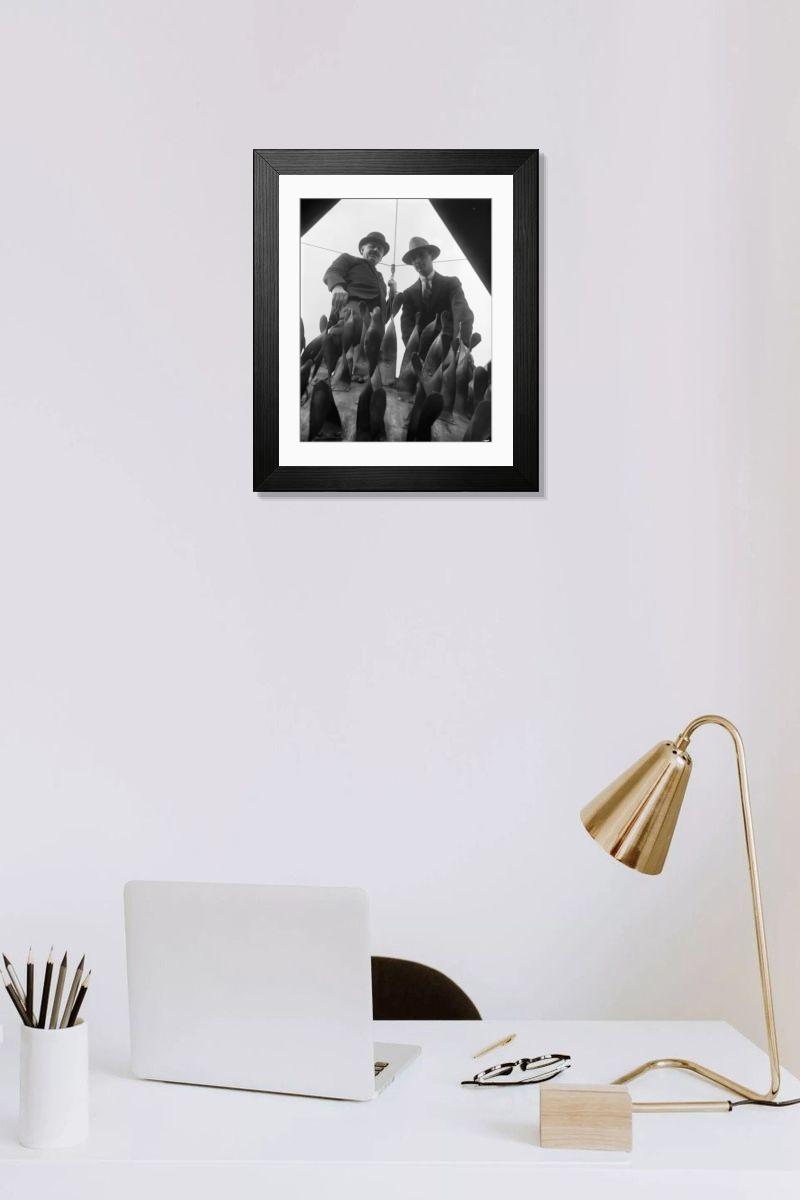Shown hanging in a room: Modern 14"x12" (36x31cm)