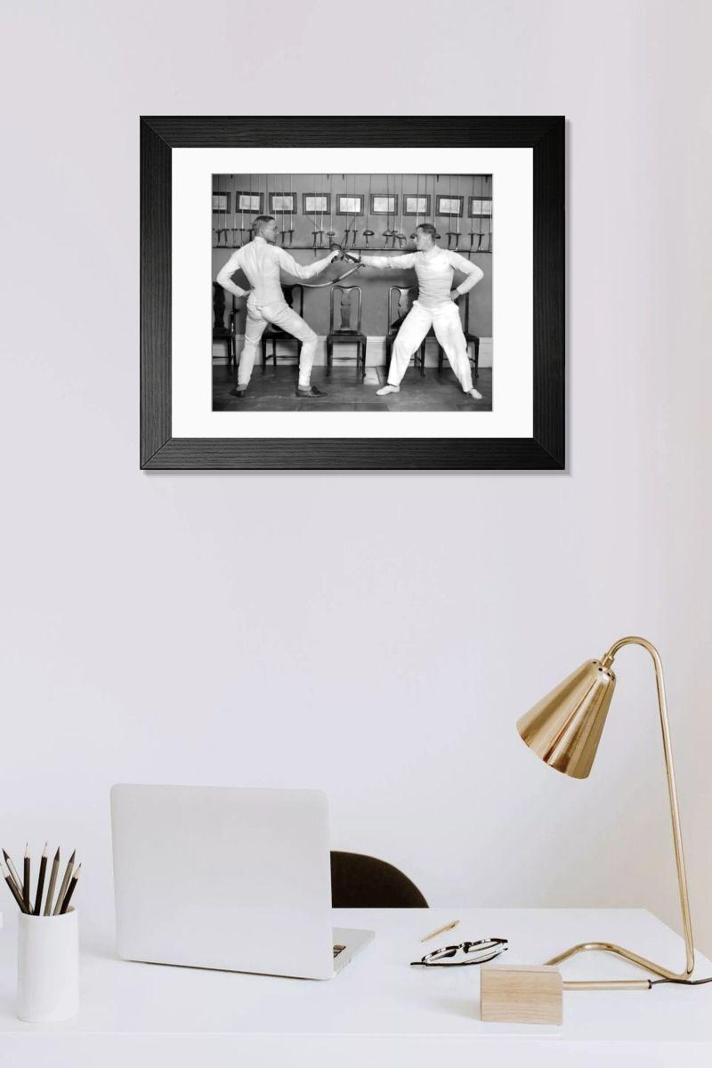 Shown hanging in a room: Modern 14"x12" (36x31cm)