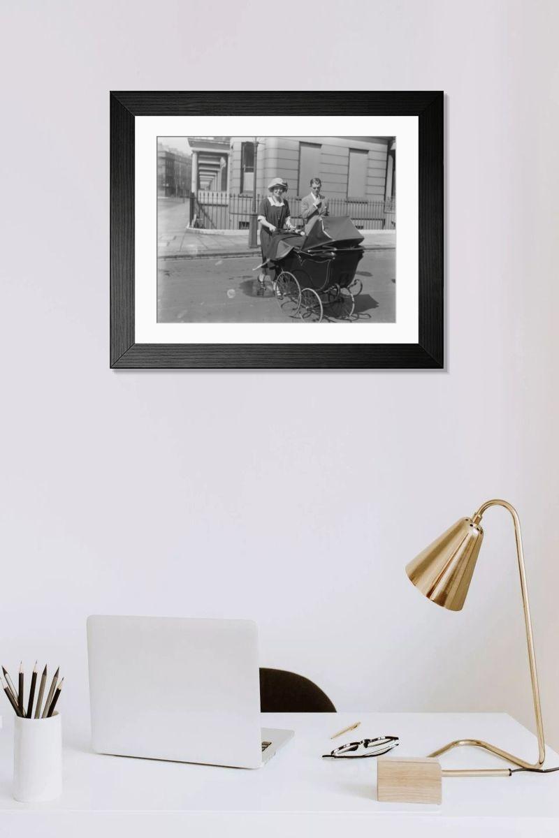 Shown hanging in a room: Modern 14"x12" (36x31cm)
