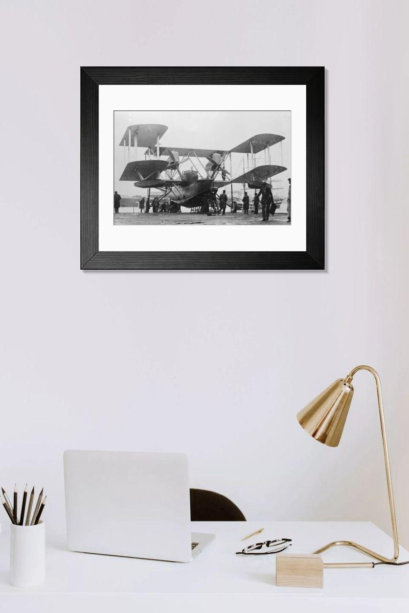 Shown hanging in a room: Modern 14"x12" (36x31cm)