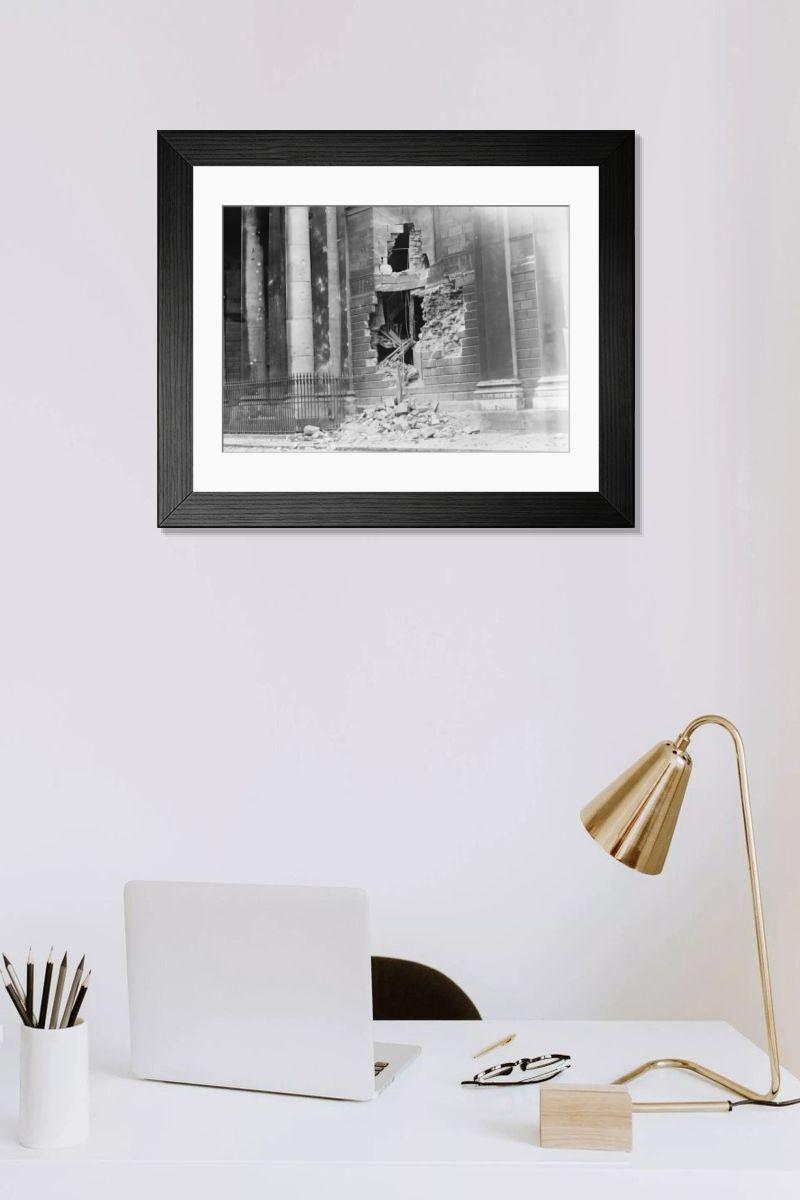 Shown hanging in a room: Modern 14"x12" (36x31cm)