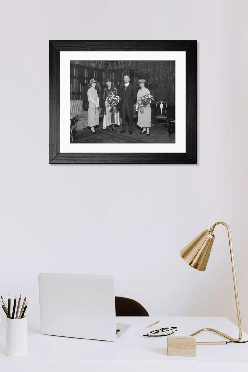 Shown hanging in a room: Modern 14"x12" (36x31cm)
