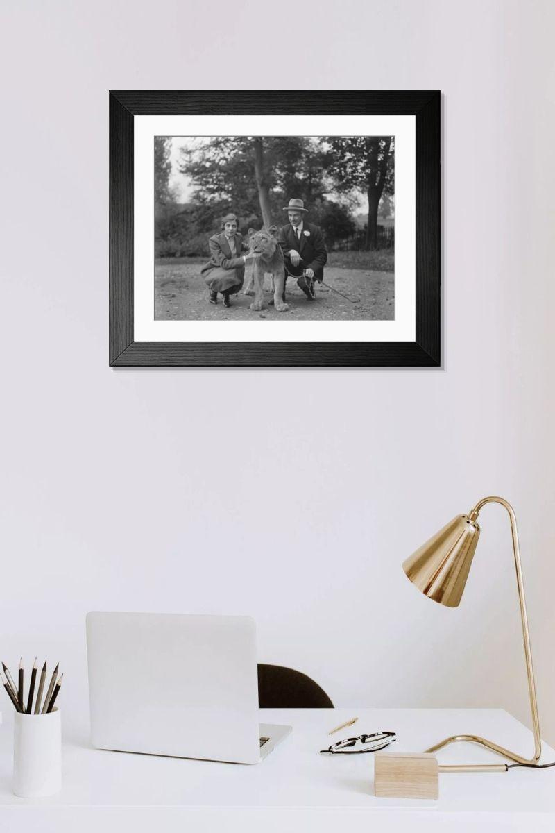Shown hanging in a room: Modern 14"x12" (36x31cm)