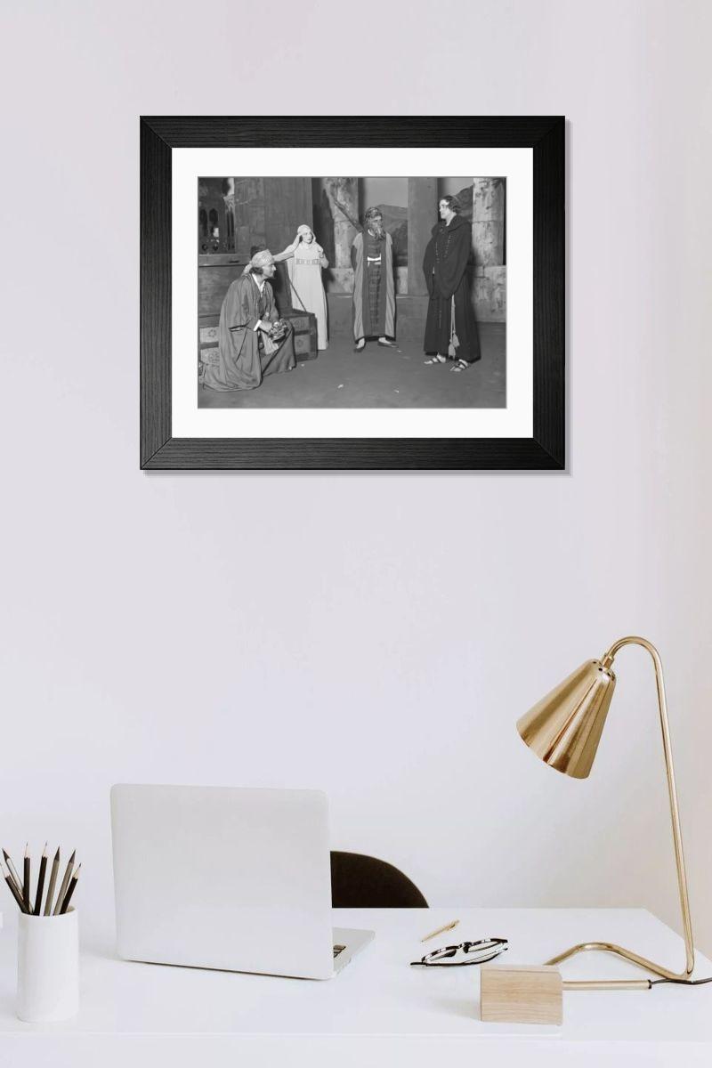 Shown hanging in a room: Modern 14"x12" (36x31cm)