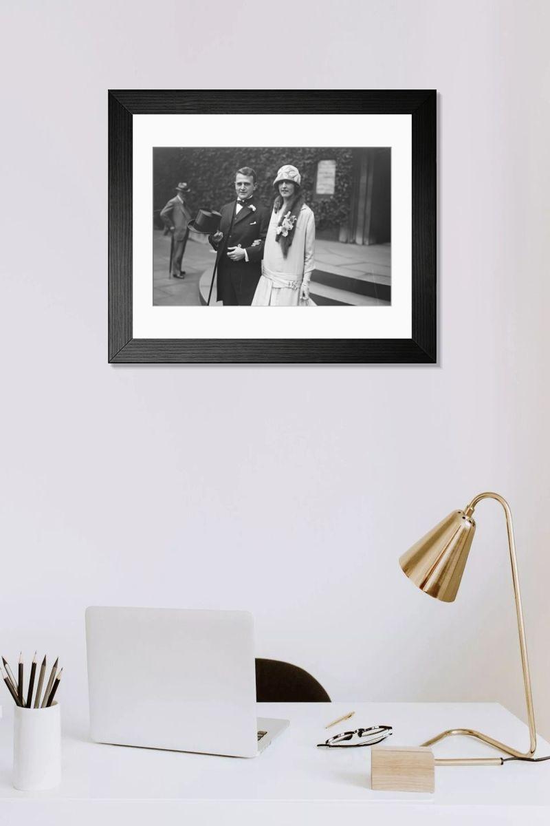 Shown hanging in a room: Modern 14"x12" (36x31cm)
