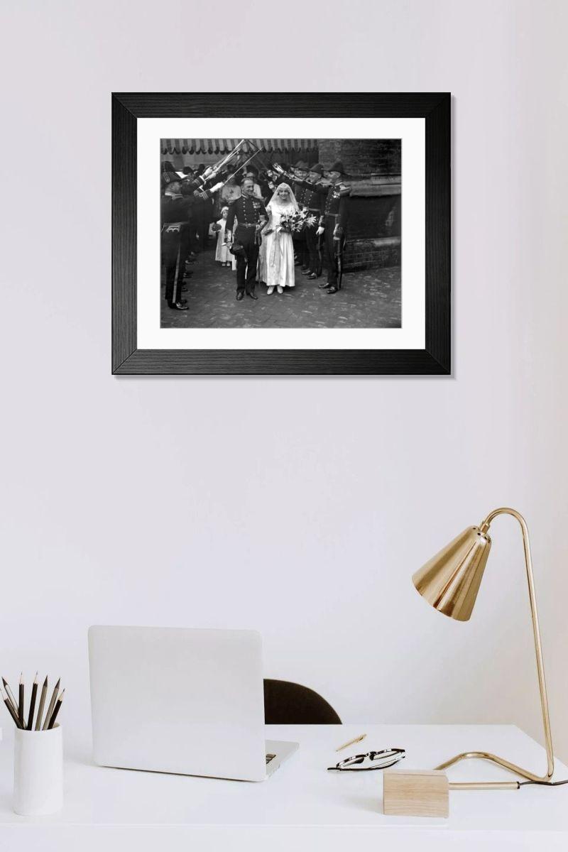 Shown hanging in a room: Modern 14"x12" (36x31cm)