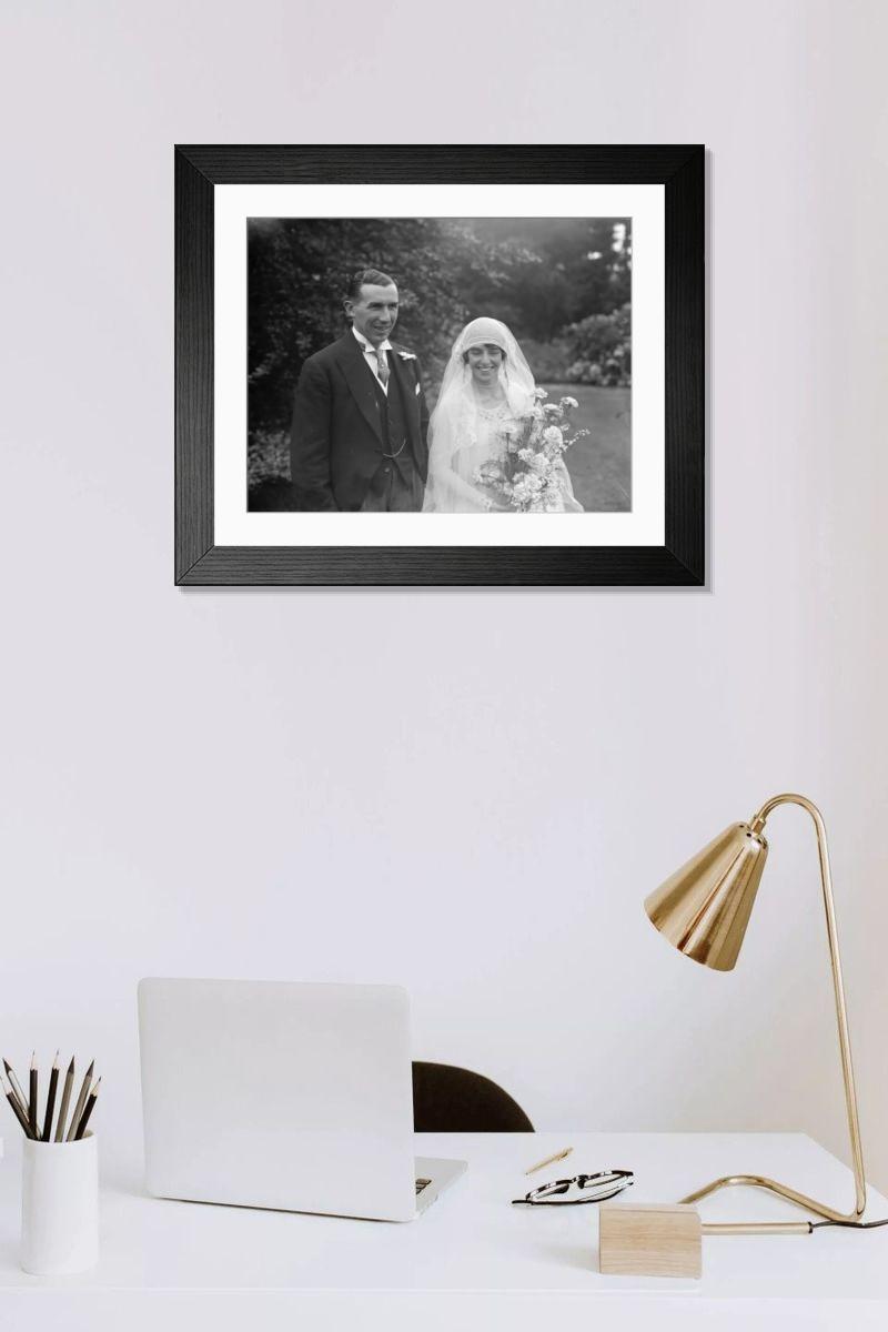 Shown hanging in a room: Modern 14"x12" (36x31cm)