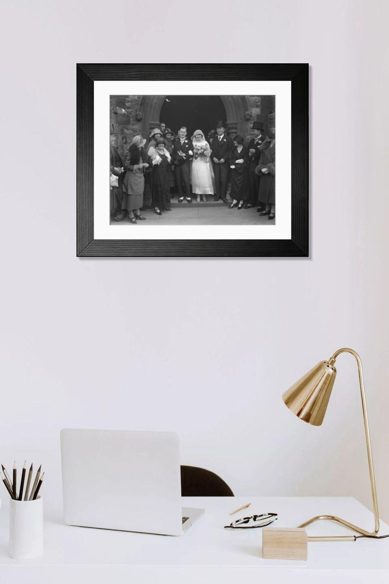 Shown hanging in a room: Modern 14"x12" (36x31cm)