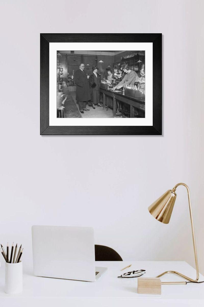 Shown hanging in a room: Modern 14"x12" (36x31cm)