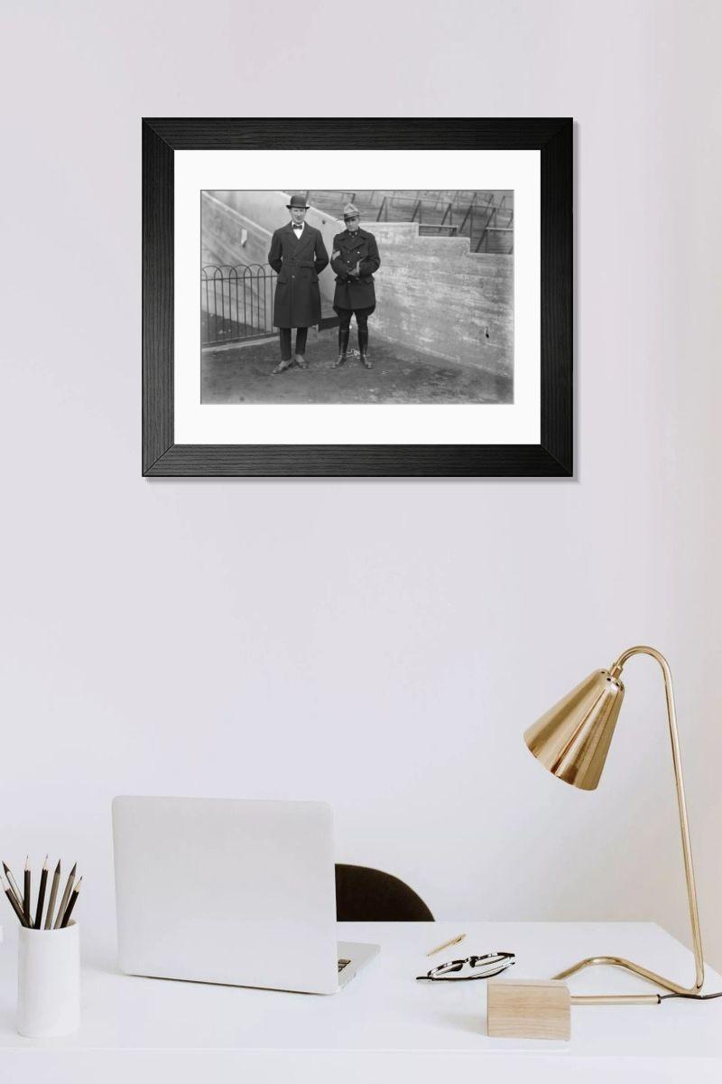 Shown hanging in a room: Modern 14"x12" (36x31cm)