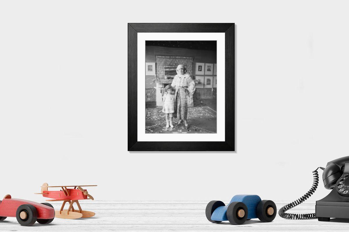 Shown hanging in a room: Modern 14"x12" (36x31cm)
