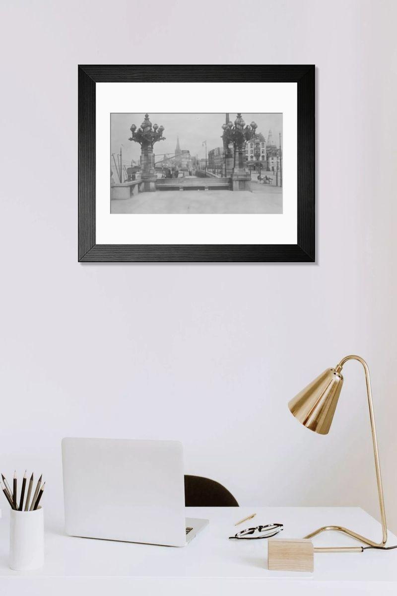Shown hanging in a room: Modern 14"x12" (36x31cm)
