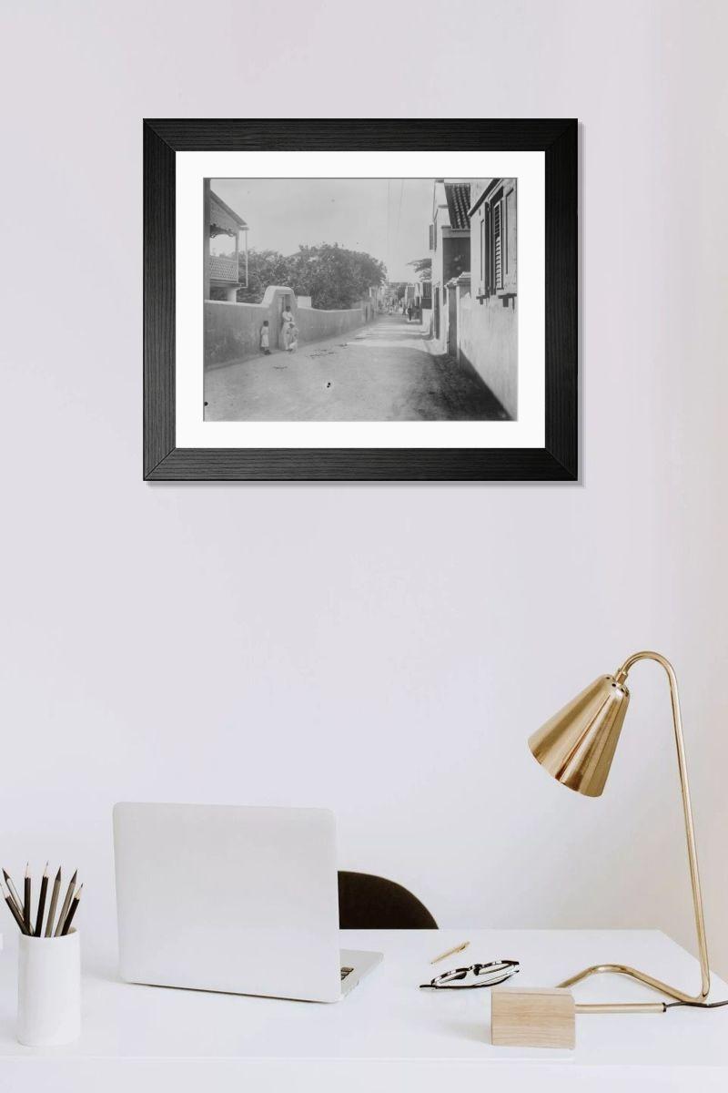 Shown hanging in a room: Modern 14"x12" (36x31cm)