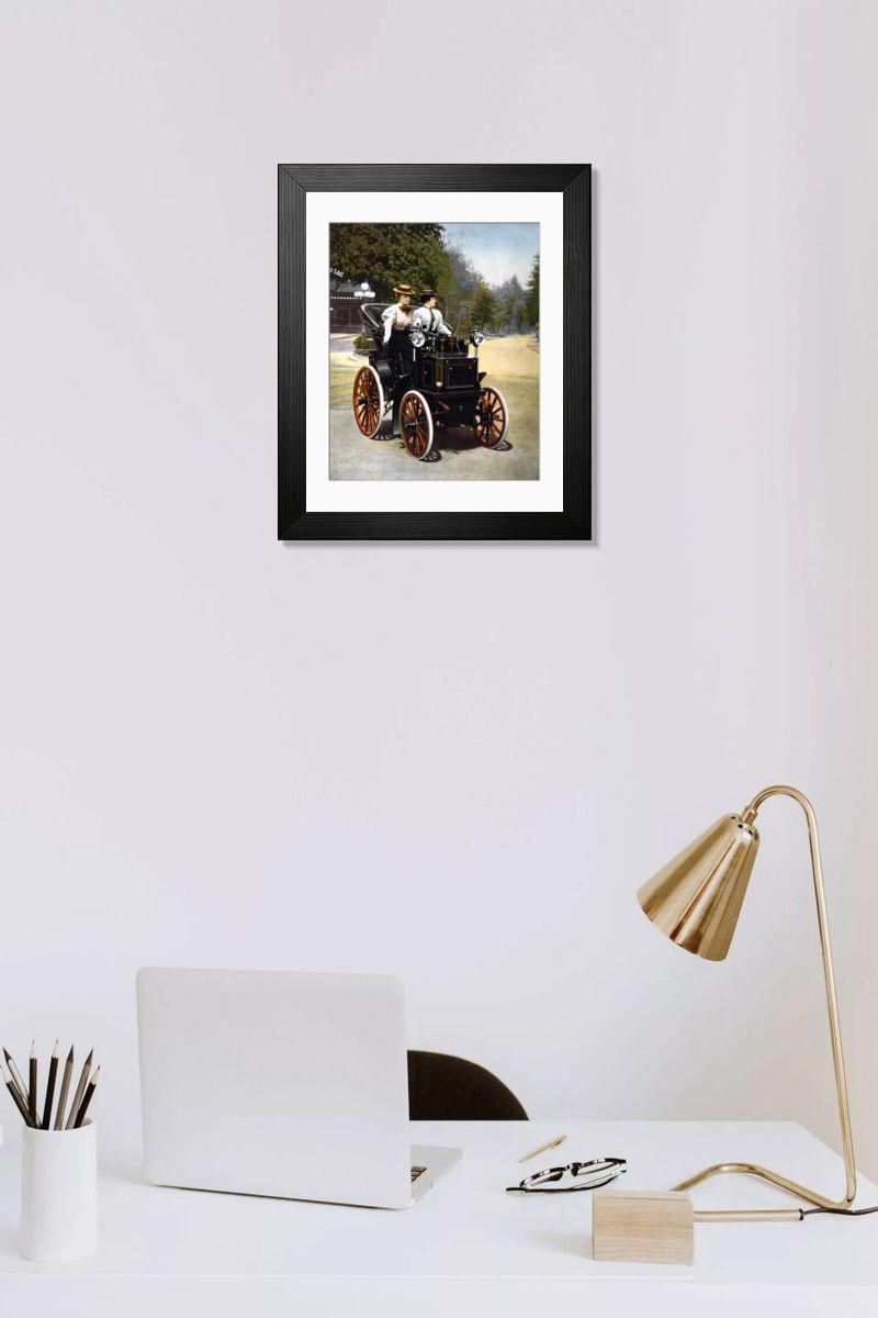Shown hanging in a room: Modern 14"x12" (36x31cm)