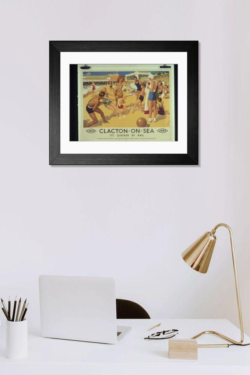Shown hanging in a room: Modern 14"x12" (36x31cm)
