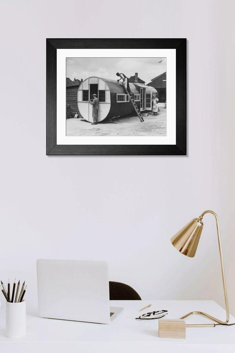 Shown hanging in a room: Modern 14"x12" (36x31cm)