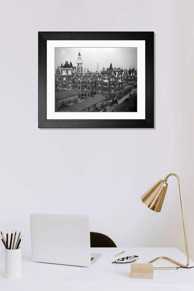 Shown hanging in a room: Modern 14"x12" (36x31cm)