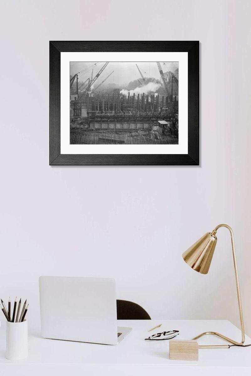 Shown hanging in a room: Modern 14"x12" (36x31cm)