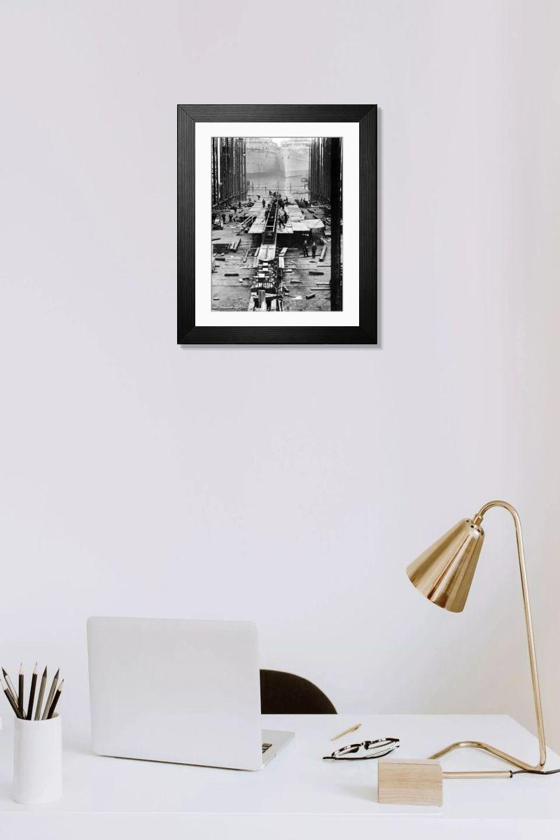 Shown hanging in a room: Modern 14"x12" (36x31cm)