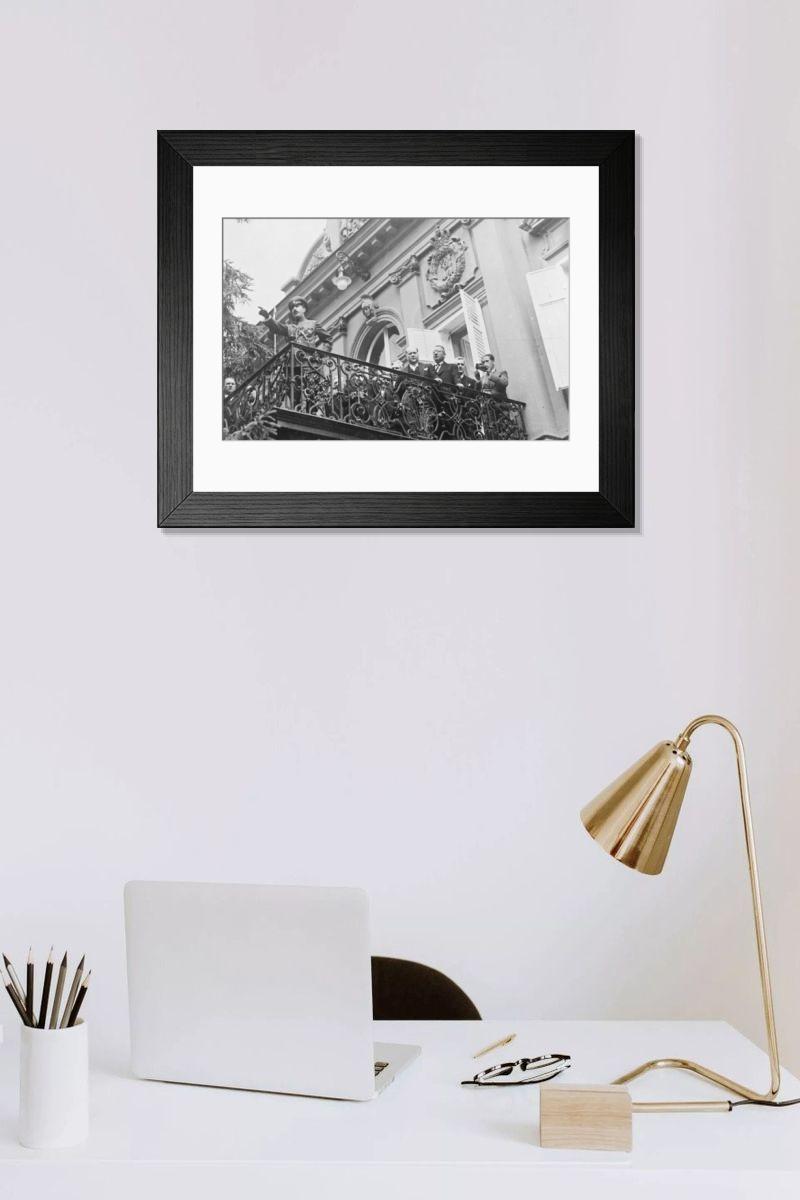 Shown hanging in a room: Modern 14"x12" (36x31cm)