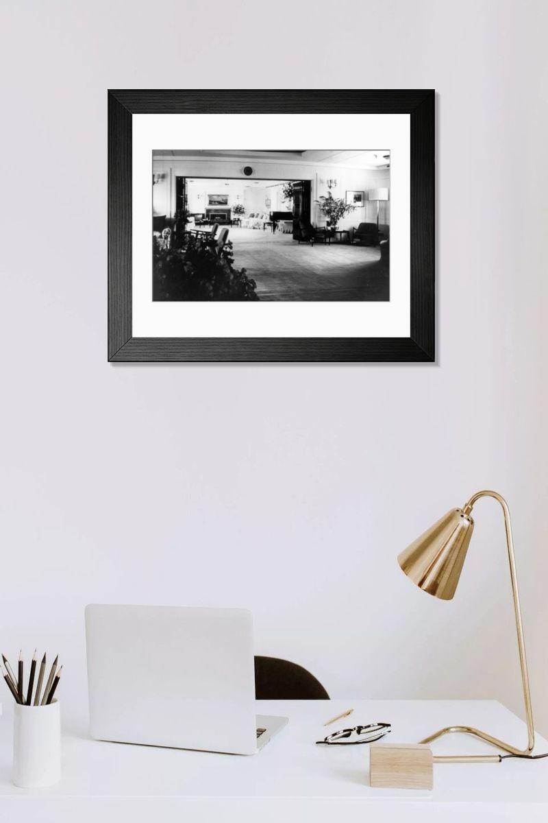 Shown hanging in a room: Modern 14"x12" (36x31cm)