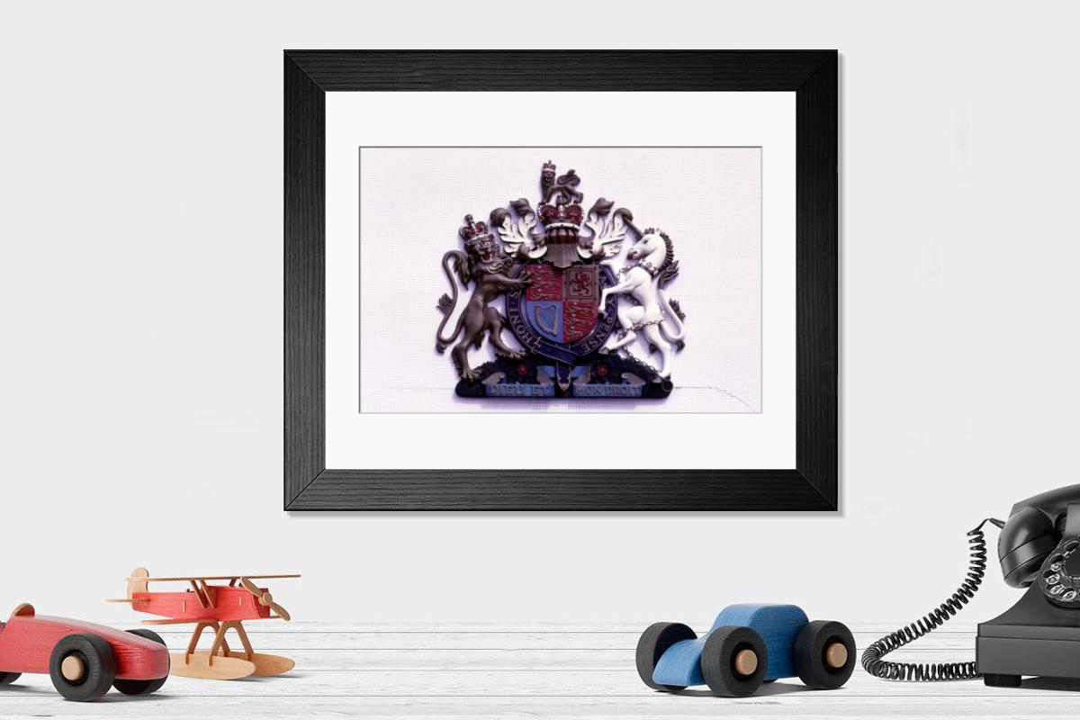 Shown hanging in a room: Modern 14"x12" (36x31cm)