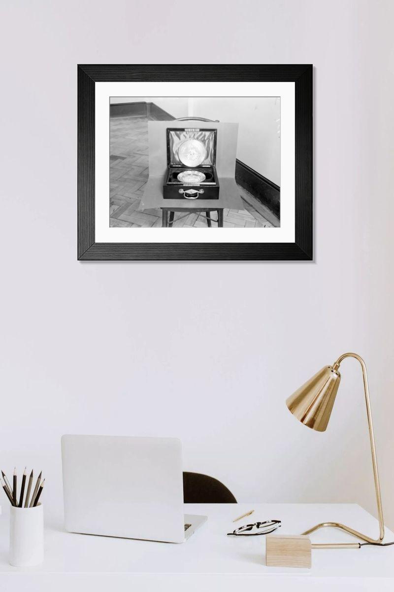 Shown hanging in a room: Modern 14"x12" (36x31cm)