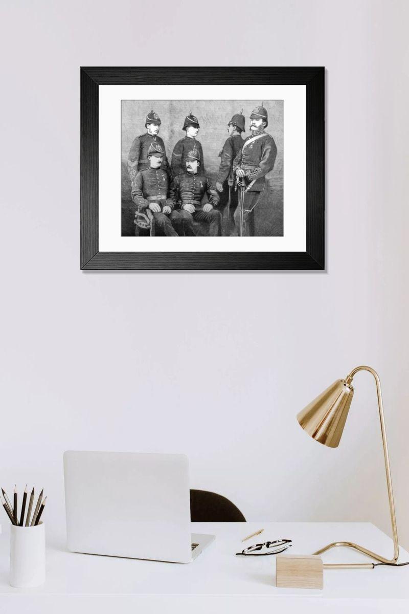 Shown hanging in a room: Modern 14"x12" (36x31cm)
