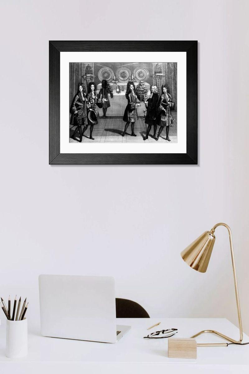 Shown hanging in a room: Modern 14"x12" (36x31cm)