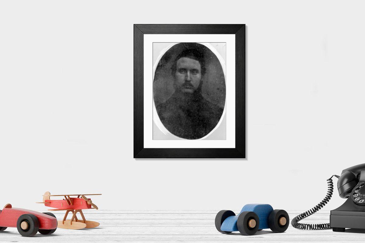 Shown hanging in a room: Modern 14"x12" (36x31cm)