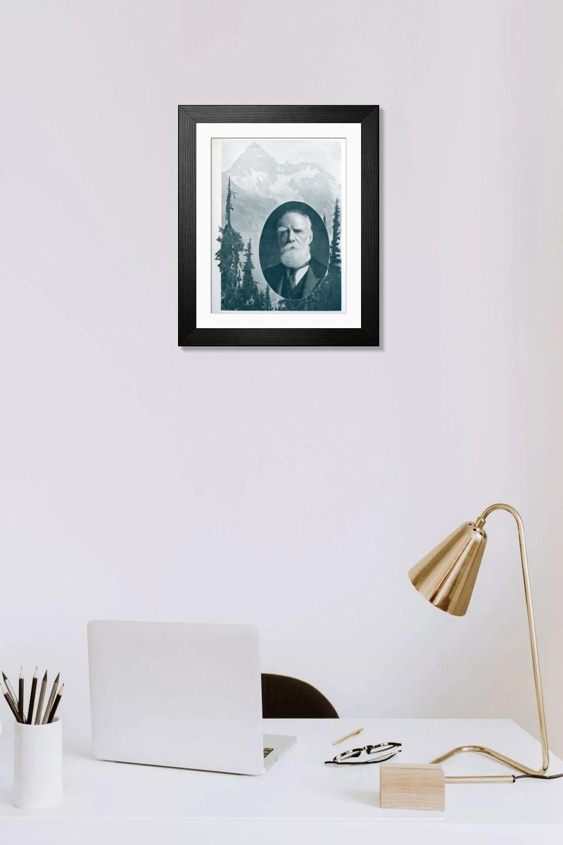 Shown hanging in a room: Modern 14"x12" (36x31cm)