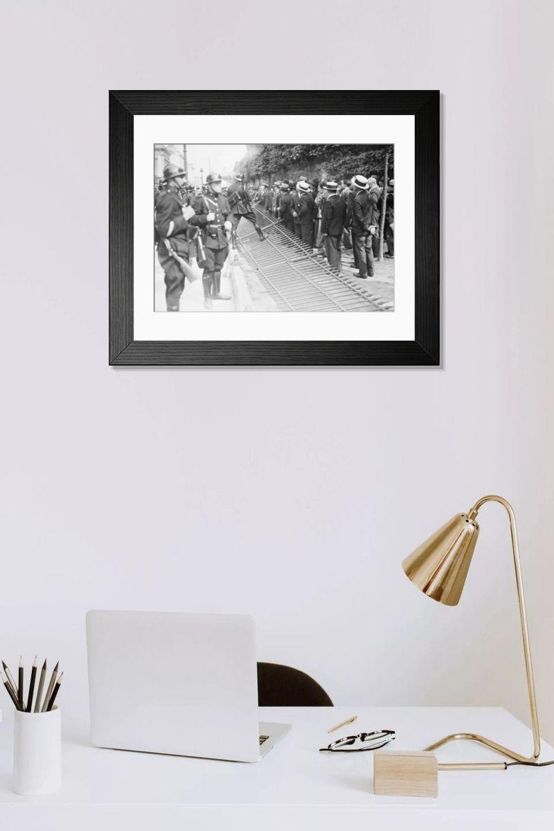 Shown hanging in a room: Modern 14"x12" (36x31cm)