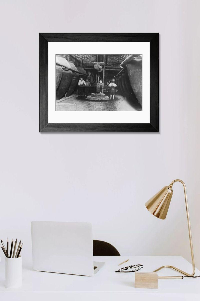 Shown hanging in a room: Modern 14"x12" (36x31cm)