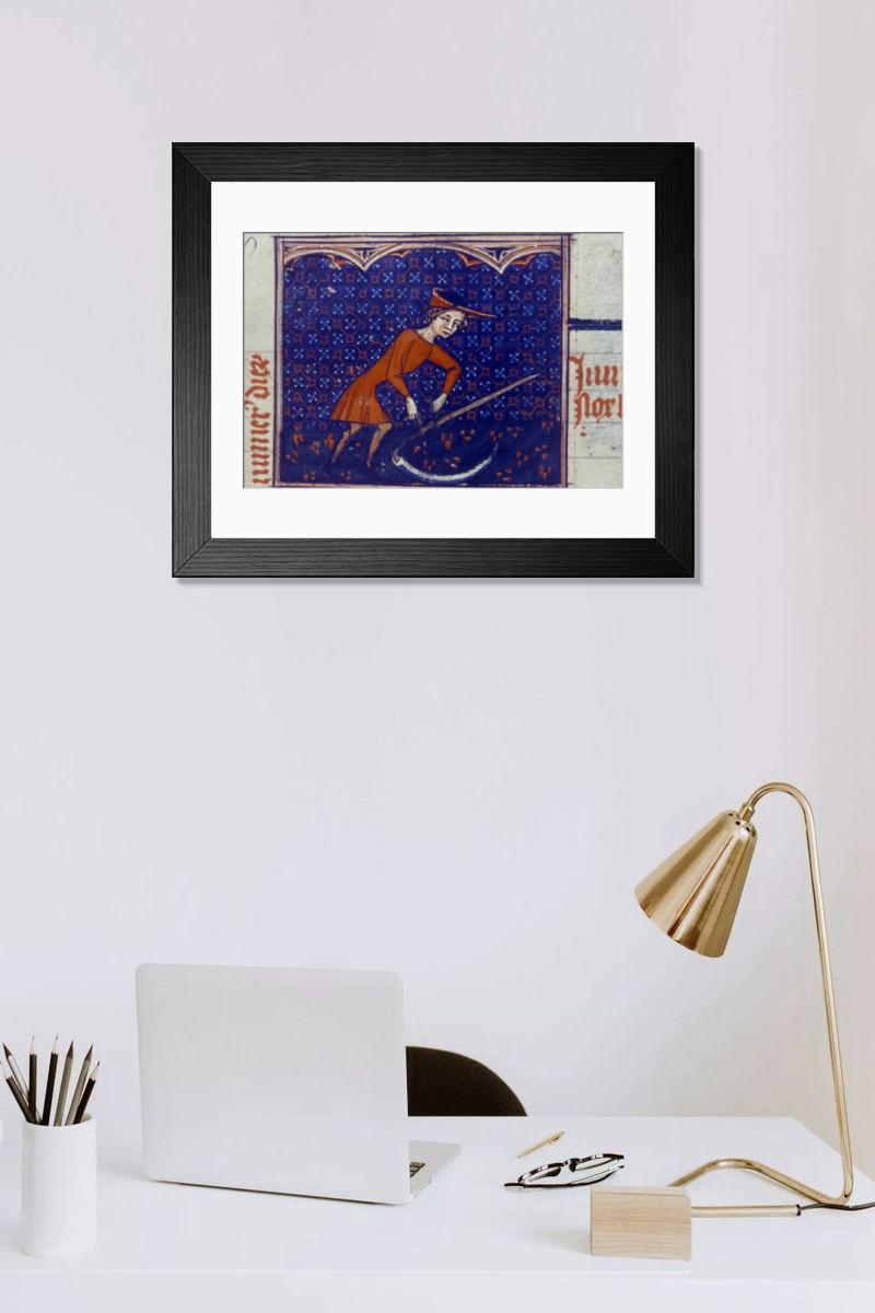 Shown hanging in a room: Modern 14"x12" (36x31cm)