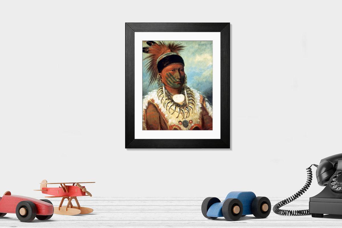 Shown hanging in a room: Modern 14"x12" (36x31cm)