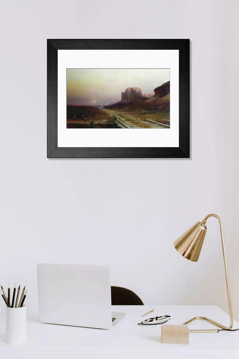 Shown hanging in a room: Modern 14"x12" (36x31cm)