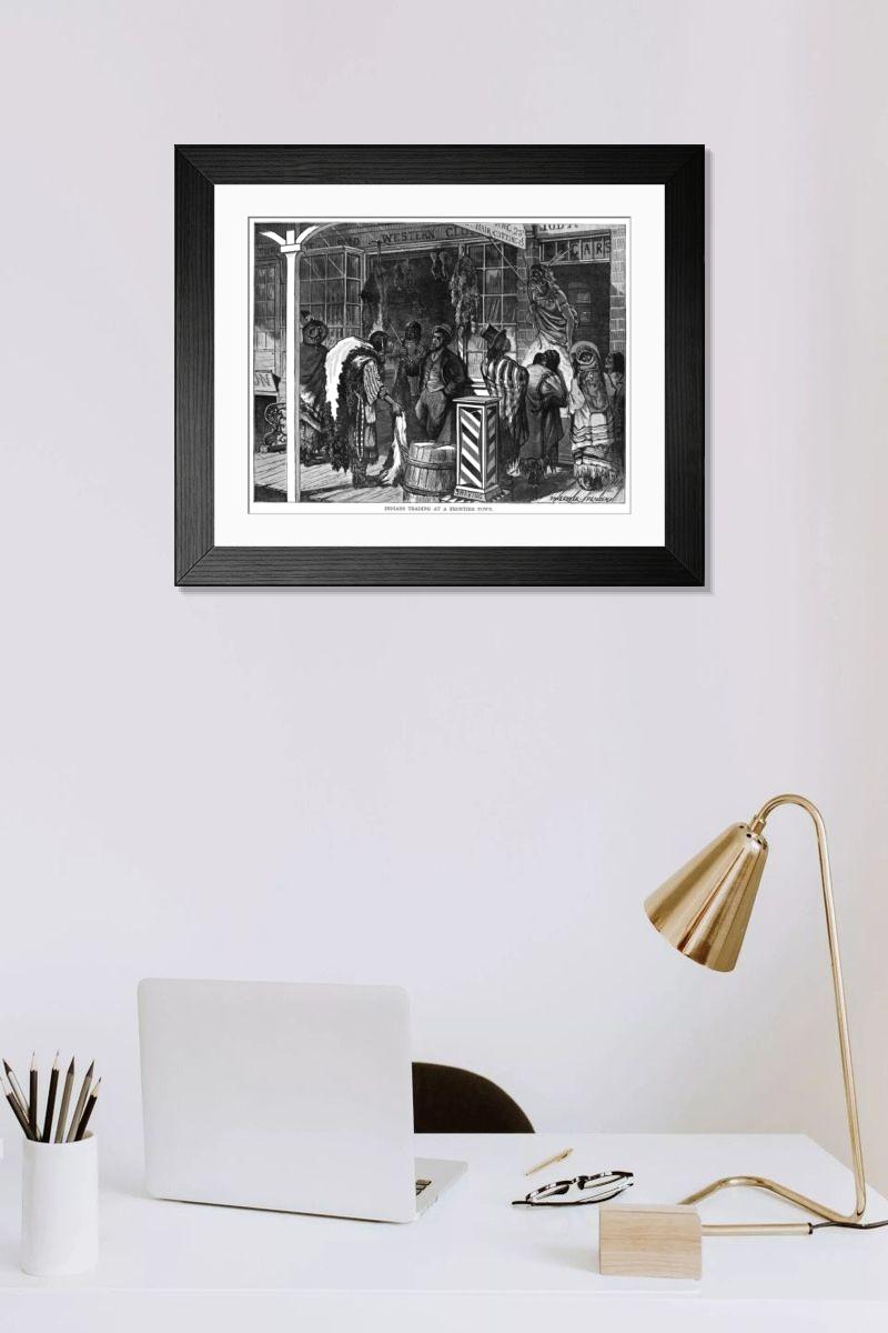 Shown hanging in a room: Modern 14"x12" (36x31cm)