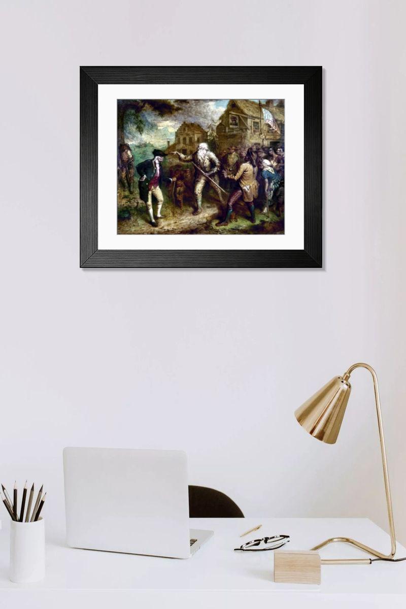 Shown hanging in a room: Modern 14"x12" (36x31cm)